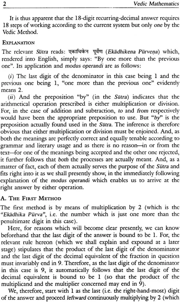Vedic Mathematics: His Holiness Jagadguru Sankaracarya Sri Bharati Krsna Tirthaji Maharaja of Govardhana Matha, Puri (1884-1960) - Image 3